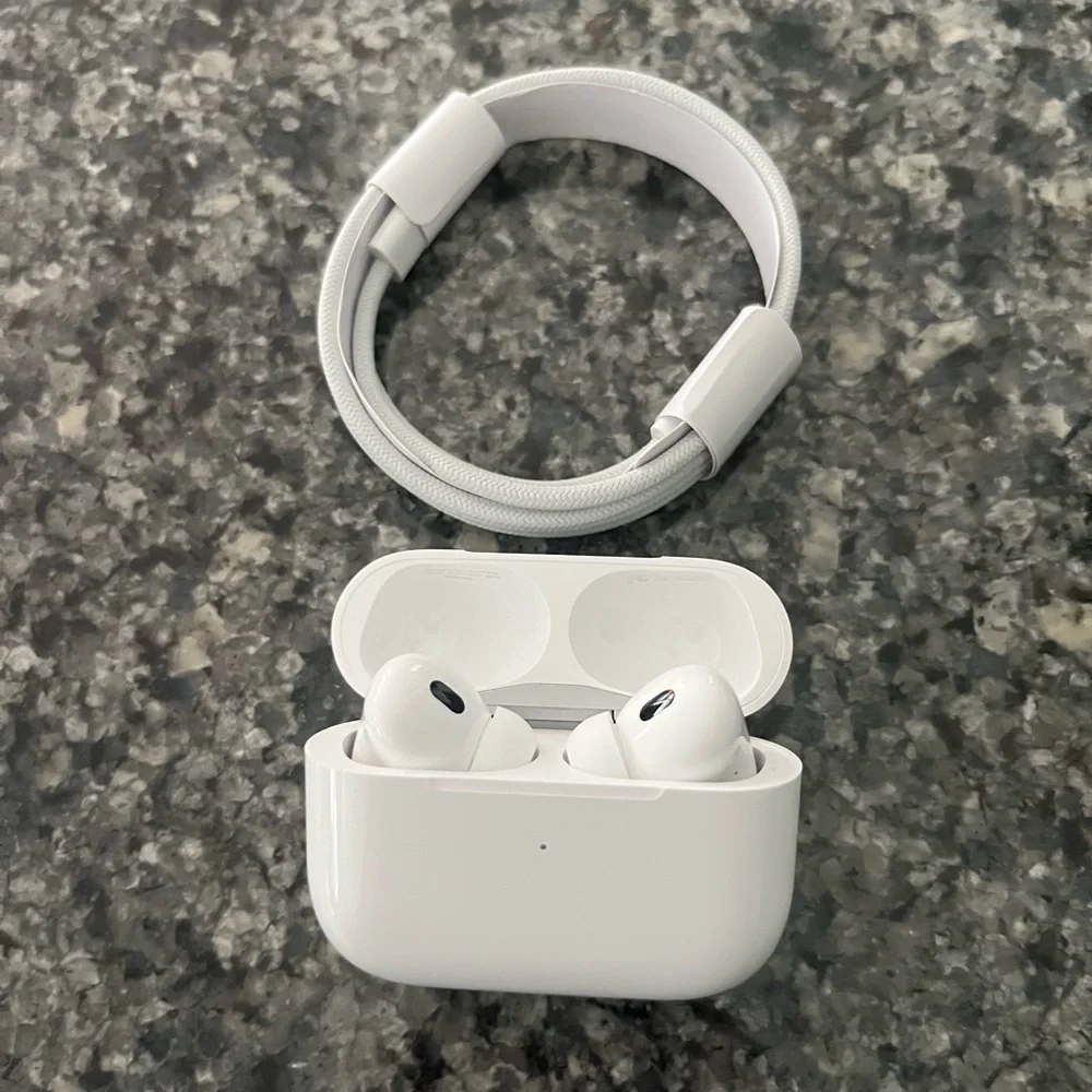 Wireless White Earbuds with Charging Case